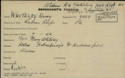 Thumbnail for 189/1000/WHI-WHI, Whitehouse J-Whiting D > Whiteley, Harry (9229)