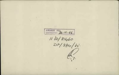 Thumbnail for 189/1000/WHI-WHI, Whitehouse J-Whiting D > Whiteley, James Bertina (2261)