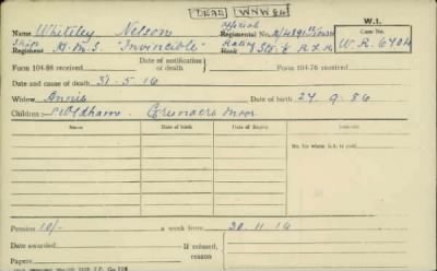 Thumbnail for 189/1000/WHI-WHI, Whitehouse J-Whiting D > Whiteley, Nelson (B/489)