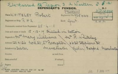 Thumbnail for 189/1000/WHI-WHI, Whitehouse J-Whiting D > Whiteley, Robert (705444)