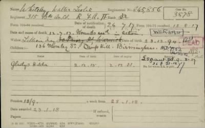 Thumbnail for 189/1000/WHI-WHI, Whitehouse J-Whiting D > Whiteley, Walter Leslie (845, 856)