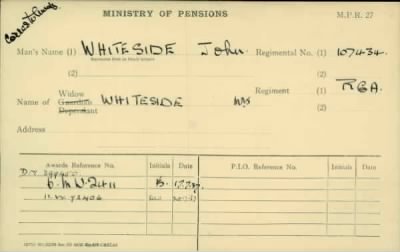 Thumbnail for 189/1000/WHI-WHI, Whitehouse J-Whiting D > Whiteside, John (107434)