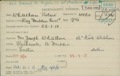 Thumbnail for 189/1000/WHI-WHI, Whitehouse J-Whiting D > Whitethom, Robert (10860)