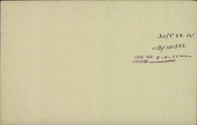 Thumbnail for 189/1000/WHI-WHI, Whitehouse J-Whiting D > Whitfield, Arnold (52551)