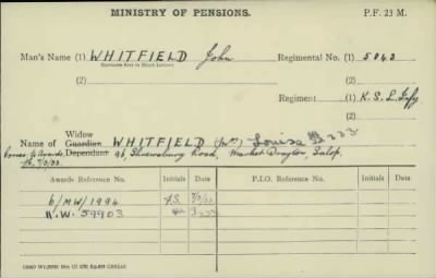 Thumbnail for 189/1000/WHI-WHI, Whitehouse J-Whiting D > Whitfield, John (5043)