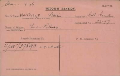 Thumbnail for 189/1000/WHI-WHI, Whitehouse J-Whiting D > Whitfield, William (22197)