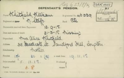 Thumbnail for 189/1000/WHI-WHI, Whitehouse J-Whiting D > Whitfield, William (46339)