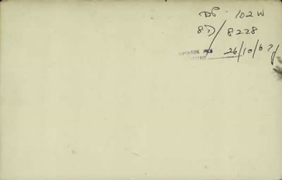 Thumbnail for 189/1000/WHI-WHI, Whitehouse J-Whiting D > Whitham, Frederick Arthur (44352)