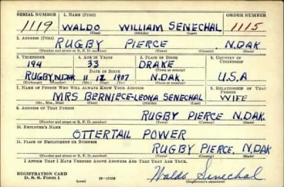 Thumbnail for Waldo William > Senechal, Waldo William (1907)