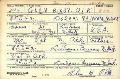 Thumbnail for Glen Bixby > Olk, Glen Bixby (1919)