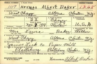 Thumbnail for Herman Albert > Baker, Herman Albert (1917)