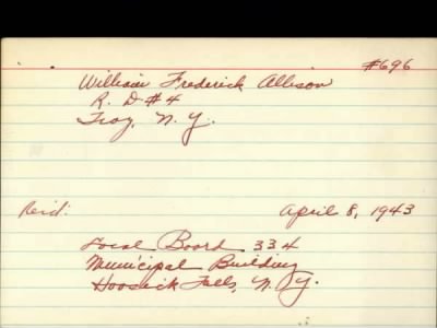 Thumbnail for William Fredick > Allison, William Fredick (1913)