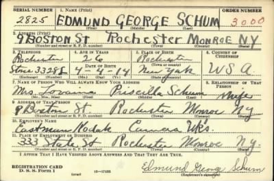 Thumbnail for Edmund George > Schum, Edmund George (1914)