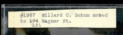 Thumbnail for Willard Cornilus > Schum, Willard Cornilus (1907)