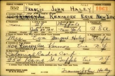 Thumbnail for Francis John > Haley, Francis John (1911)