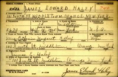 Thumbnail for James Edward > Haley, James Edward (1905)