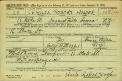 Charles Robert > Hooper, Charles Robert (1921)