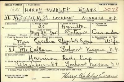 Thumbnail for Harry Wakley > Evans, Harry Wakley (1915)