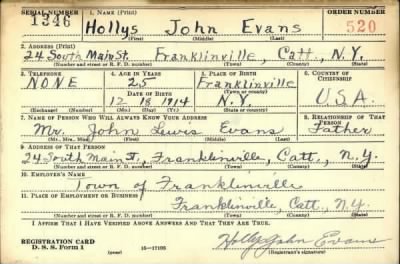 Thumbnail for Hollys John > Evans, Hollys John (1914)