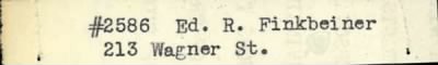 Thumbnail for Edward Robert > Finkbeiner, Edward Robert (1911)