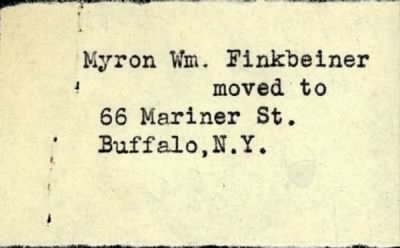 Thumbnail for Myron William > Finkbeiner, Myron William (1910)