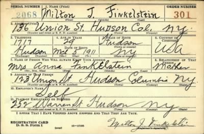 Thumbnail for Milton J > Finkelstein, Milton J (1911)