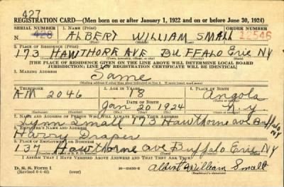 Thumbnail for Albert William > Small, Albert William (1924)