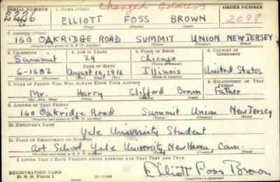 Thumbnail for Elliott Foss > Brown, Elliott Foss (1916)