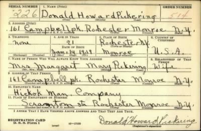 Thumbnail for Donald Howard > Pickering, Donald Howard (1919)