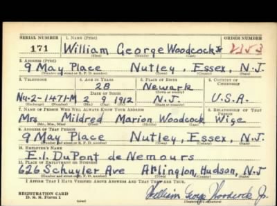 Thumbnail for William George > Woodcock, William George (1912)