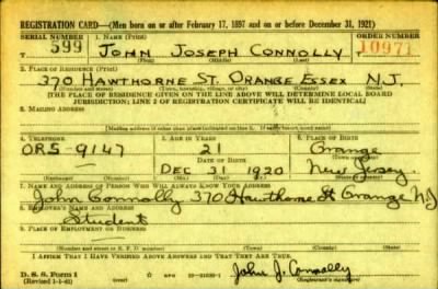 Thumbnail for John Joseph > Connolly, John Joseph (1920)