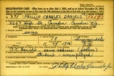 Thumbnail for Phillip Charles > Daniels, Phillip Charles (1926)