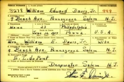 Thumbnail for Wiliam Edward > Davis, Wiliam Edward (1917)