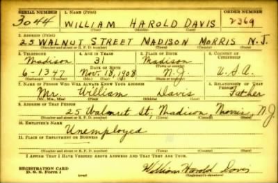 Thumbnail for William Harold > Davis, William Harold (1908)