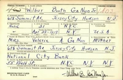 Thumbnail for Wilbur Booth > Ga Nun, Wilbur Booth (1919)