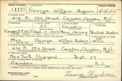 Thumbnail for George William > Hudson, George William (1907)