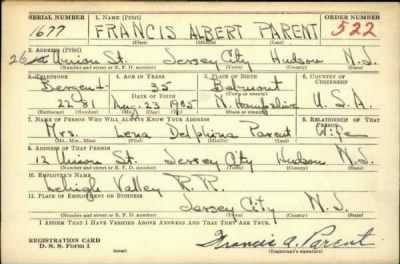 Thumbnail for Francis Albert > Parent, Francis Albert (1905)