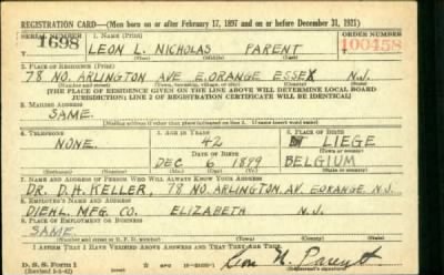 Thumbnail for Leon L Nicholas > Parent, Leon L Nicholas (1899)