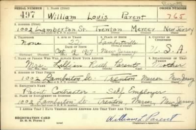 Thumbnail for William Louis > Parent, William Louis (1917)