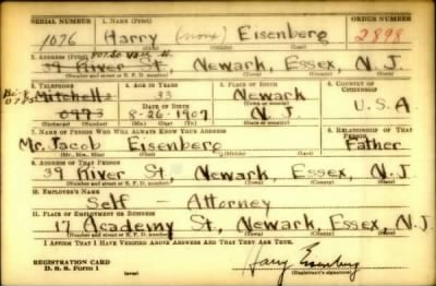 Thumbnail for Harry > Eisenberg, Harry (1907)