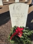 Thumbnail for Cecilia Lambert Desroches headstone Christmas wreath 2019.jpg