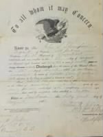 Thumbnail for John Sidney Thompson discharge paper.jpg