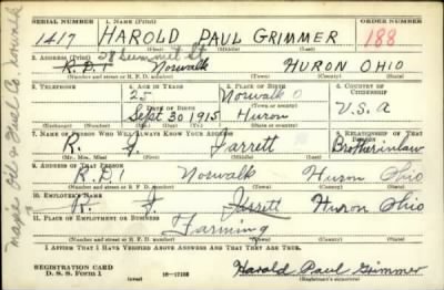 Thumbnail for Harold Paul > Grimmer, Harold Paul (1915)