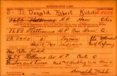 Thumbnail for Donald Robert > Kidd, Donald Robert (1919)