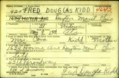 Thumbnail for Fred Douglas > Kidd, Fred Douglas (1919)