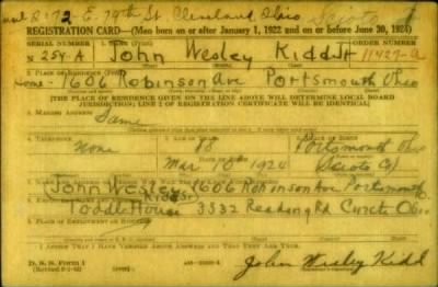 Thumbnail for John Wesley > Kidd, John Wesley (1924)