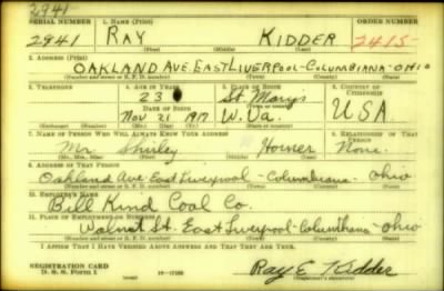 Thumbnail for Ray > Kidder, Ray (1917)