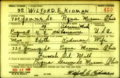 Thumbnail for Wilford E > Kidman, Wilford E (1916)