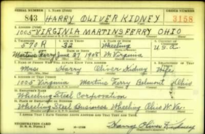 Thumbnail for Harry Oliver > Kidney, Harry Oliver (1908)