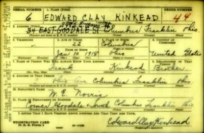 Thumbnail for Edward Clay > Kinkead, Edward Clay (1918)